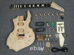 Music DIY Electric Guitar Kit, custom 6-string H H pickup Gold Hardware Warranty