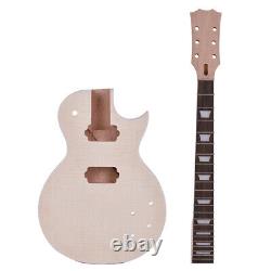 Muslady LP Unfinished Electric Guitar DIY Kit Mahogany Body & Neck RoseWood W0H3