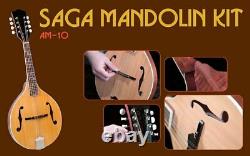 NEW Saga AM-10 A-Model Mandolin Kit Custom Builder Luthier DIY Assembly Project