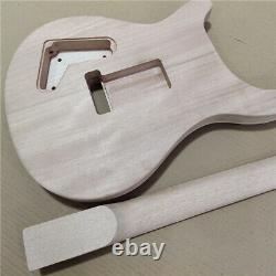New 1 set unfinished guitar neck and body electric guitar kit DIY part