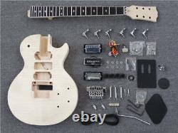 New LP style design DIY Handmade Electric Guitar kit 6-string H H pickup custom