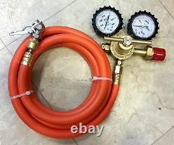Nitrogen Tire Inflation Custom Kit Dual-Purpose HVAC 10-ft hose withSwivel DIY