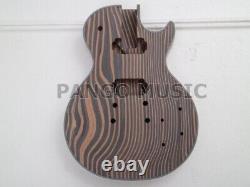 PANGO Music LP Custom All Zebrawood DIY Electric Guitar Kit (PLP-066)