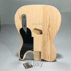 Pine Guitar Body Tele Style DIY Replacement Parts Unfinished Handcrafted Kit