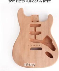 Roasted Neck Canadian Maple Unfinished DIY Electric Guitar Kit Mahogany Body USA