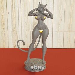Sexy Egytian Cat Girl XL 21.5 NSFW Busty Figure Custom Resin Model Kit DIY