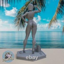 Sexy Power Girl In Bikini 12.2 Figure Custom Resin Model Kit DIY Statue