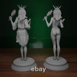 Sexy Statue Of Liberty Girl NSFW 18.3 Custom Resin Model Kit DIY Paint Builds