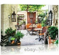 Small Cafe Terrace European City Landscape 5d Diamond Embroidery Full Round Dril