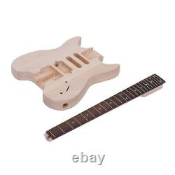 Special Design Without Headstock Muslady Unfinished DIY Electric Guitar Kit U2I5