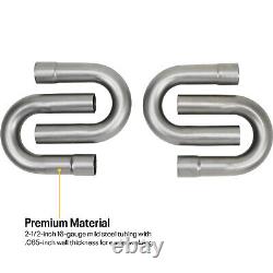 Speedway 2.5 Mild Steel DIY Custom Mandrel Exhaust Pipe Bend Kit with Mufflers