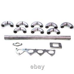 Squirrelly Ram Style T3 Turbo Manifold DIY Kit 38mm WG for Honda H22 Engines