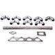 Squirrelly Ram Style T3 Turbo Manifold DIY Kit with 38mm WG for Mitsubishi 4G63