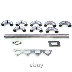 Squirrelly Ram T3 Turbo DIY Manifold Kit with 38mm 2 Bolt for Honda Acura D Series