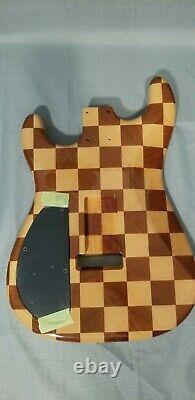 Strat custom guitar kit, DIY, Warmoth custom body, custom flame maple neck