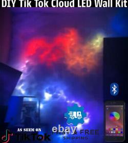 Tik Tok Viral Bluetooth Cloud LED Mutli-Color Wall Ceiling DIY Kit