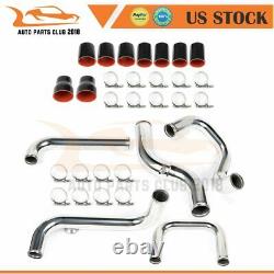 Turbo Intercooler Pipe Silicone Hose T-Clamp Kit Set Fits Integra Civic 92-00