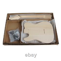 Unfinished Custom DIY Tele Style Electric Guitar Kits with hardware Accessories