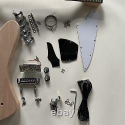 Unfinished DIY Electric Guitar Kit Mahogany Neck Rosewood Fretboard Elegance