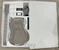 Unfinished DIY Electric Guitar Kit Whole Body Zebrawood Free Shipping