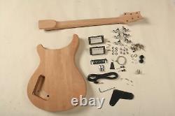 Unfinished DIY Electric Guitar Kits Bird Inlay Chrome Hardware HH Pickups