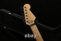 Unfinished DIY ST Electric Guitar 6 String Maple Fretboard Chrome Hardware Kit