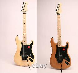 Unfinished Electric Guitar Kits Alder(Basswood) Body Canada Maple DIY Guitar