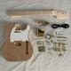 Unfinished TL Electric Guitar Burl Maple Top DIY Kit Gold Hardware Free Shipping