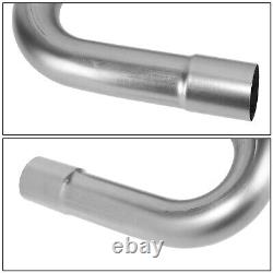 Universal 16-Pieces 2.0OD Steel DIY Custom Exhaust Pipes Straight & Bands Kit