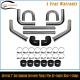 Universal 3 Inch Aluminum Intercooler Piping U-Pipe Kit+Coupler Black+T-Clamps