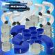 Universal 3 Inch Turbo Piping Kit Aluminum Mandrel Bends + Clamps +Blue Couplers