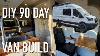We Built Our Custom Van Conversion In 90 Days Diy Ford Transit Camper Van Tour With Full Bathroom