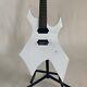 White Unfinished DIY Special Shape BC Electric Guitar Kits Black Binding