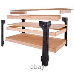 Wooden Shelves Organizer Garage Workshop Table Kit DIY CUSTOM