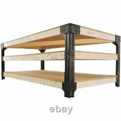 Workbench Table Kit DIY Bench Custom Storage Wooden Shelf Garage Shop Workshop